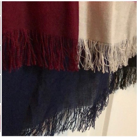 kate spade pink black white colorblock scarf nwot - Picture 5 of 8